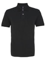 Heren Polo Asquith & Fox Classic Fit heather Zwart